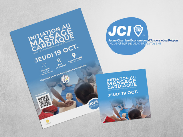 Affiche initiation au massage cardiaque - JCI