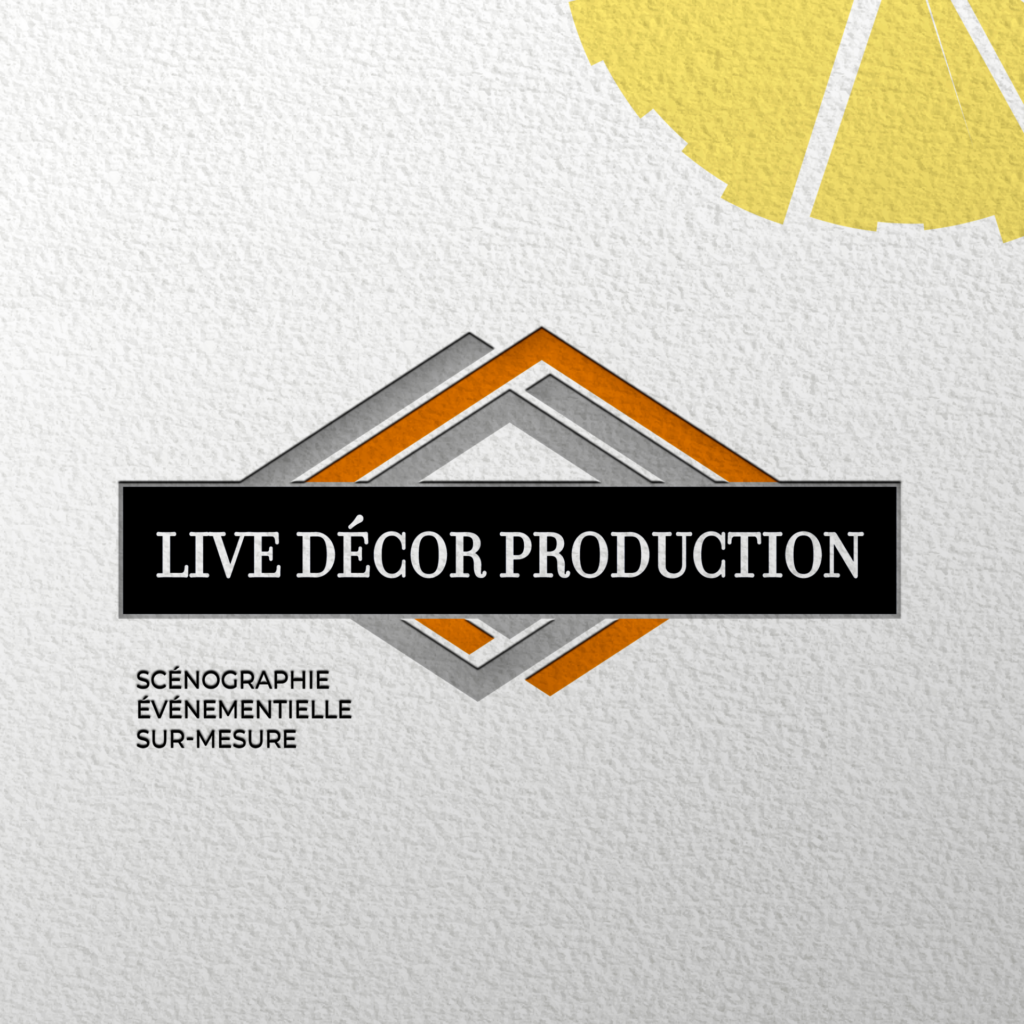 Logo Live Décor Production : moockup